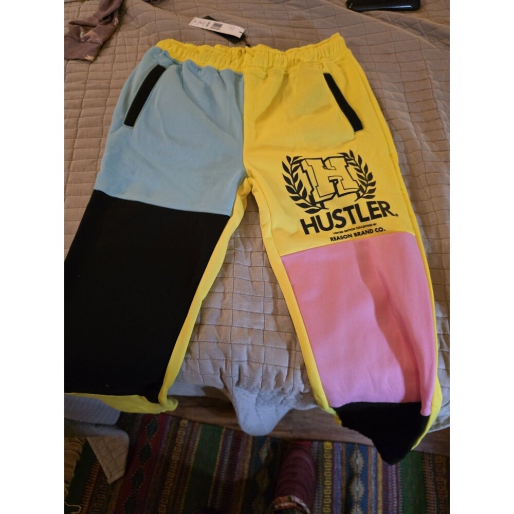 REASON - “Hustler” Multicolor Joggers, Size L, NWT! - Picture 2 of 5